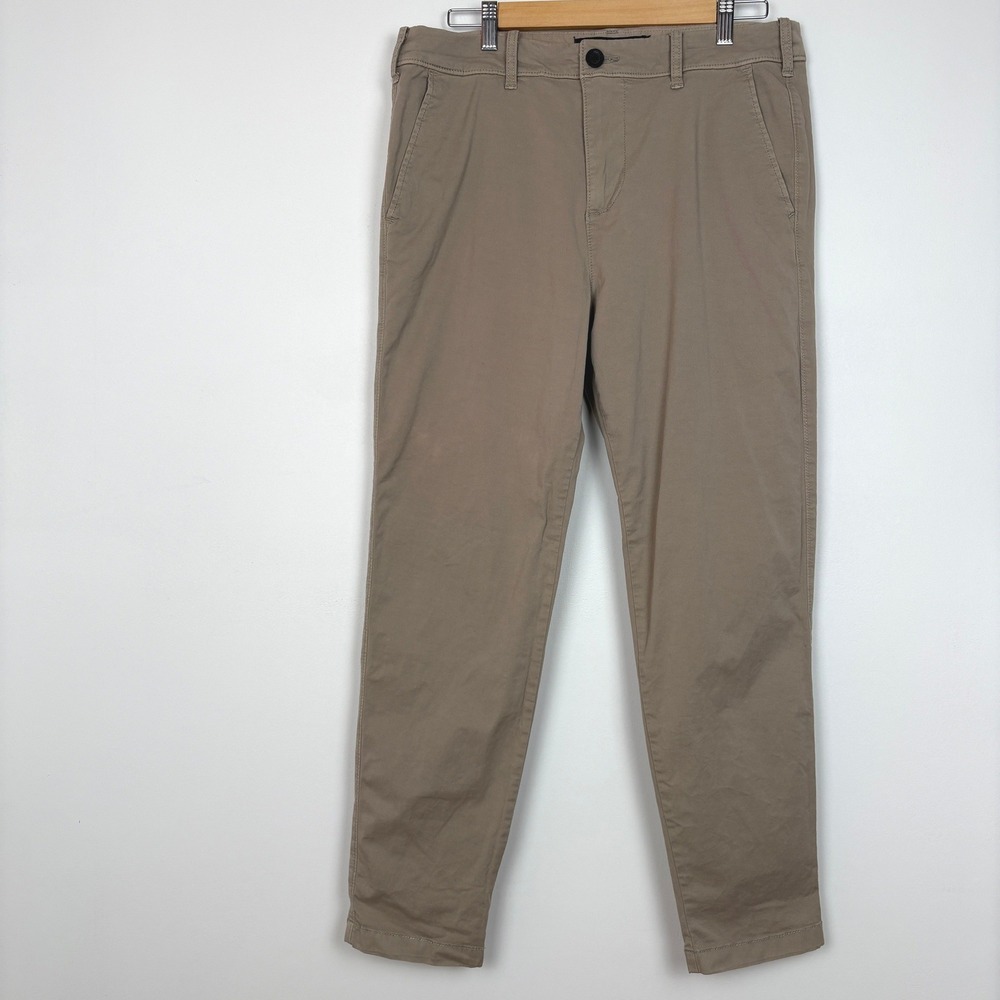 Hollister Mens Taper Epic Flex Chino Tapered Pants Sz 32x32 (34x29) Tan Gorpcore